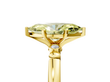 Yellow gold Fancy Yellow Marquise  Solitaire Beaded Band with Four-Prong Setting_5