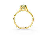 Yellow gold Fancy Yellow Marquise  Solitaire Cathedral Diamond Ring with Six-Prong Setting_3