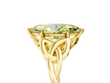 Yellow gold Fancy Yellow Marquise  Solitaire Celtic Knot Engagement Ring with Four-Prong Setting_5