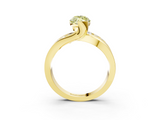 Yellow gold Fancy Yellow Marquise  Solitaire Channel-Set Split Shank Ring with Tension Prong Setting_6
