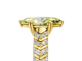 Yellow gold Fancy Yellow Marquise  Solitaire Chevron Pave Diamond Engagement Ring with Six-Prong Setting_5