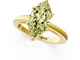 Yellow gold Fancy Yellow Marquise  Solitaire Diamond Engagement Ring with Four-Prong Setting on a Classic Band_4