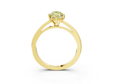 Yellow gold Fancy Yellow Marquise  Solitaire Diamond Engagement Ring with Four-Prong Setting on a Classic Band_6