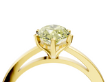 Yellow gold Fancy Yellow Marquise  Solitaire Diamond Engagement Ring with Four-Prong Setting on a Classic Band_7