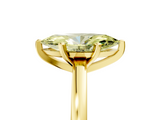 Yellow gold Fancy Yellow Marquise  Solitaire Diamond Engagement Ring with Four-Prong Setting on a Classic Band_8