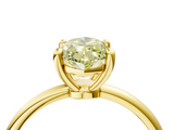 Yellow gold Fancy Yellow Marquise  Solitaire Diamond Ring with 4-Prong Setting on a Classic Band_7