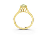 Yellow gold Fancy Yellow Marquise  Solitaire Diamond Ring with Cathedral Band and Four-Prong Setting_32