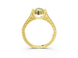 Yellow gold Fancy Yellow Marquise  Solitaire Diamond Ring with Channel Set Band and Bezel Prong Setting_59