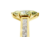Yellow gold Fancy Yellow Marquise  Solitaire Diamond Ring with Channel-Set Band and Four-Prong Setting_8
