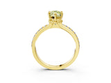 Yellow gold Fancy Yellow Marquise  Solitaire Diamond Ring with Channel Set Band and Six-Prong Setting_53