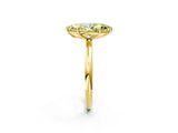 Yellow gold Fancy Yellow Marquise  Solitaire Diamond Ring with Four-Prong Setting on a Plain Band_22