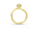 Yellow gold Fancy Yellow Marquise  Solitaire Diamond Ring with Four-Prong Setting on a Plain Band_23