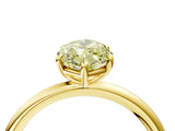 Yellow gold Fancy Yellow Marquise  Solitaire Diamond Ring with Four-Prong Setting on a Plain Band_24