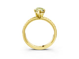 Yellow gold Fancy Yellow Marquise  Solitaire Diamond Ring with Milgrain and Black Enamel X Pattern Band_32
