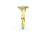 Yellow gold Fancy Yellow Marquise  Solitaire Diamond Ring with Pave Band and Six-Prong Setting_28