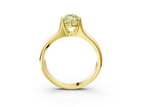 Yellow gold Fancy Yellow Marquise  Solitaire Diamond Ring with Six-Prong Cathedral Setting_35