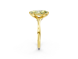 Yellow gold Fancy Yellow Marquise  Solitaire Diamond Ring with Six-Prong Setting and Tapered Band_2