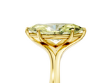 Yellow gold Fancy Yellow Marquise  Solitaire Diamond Ring with Six-Prong Setting and Tapered Band_5