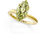 Yellow gold Fancy Yellow Marquise  Solitaire Diamond Ring with Six-Prong Setting on a Classic Band_1