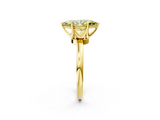 Yellow gold Fancy Yellow Marquise  Solitaire Diamond Ring with Six-Prong Setting on a Classic Band_2