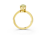 Yellow gold Fancy Yellow Marquise  Solitaire Diamond Ring with Six-Prong Setting on a Classic Band_3