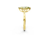 Yellow gold Fancy Yellow Marquise  Solitaire Diamond Ring with Split Shank and Four-Prong Setting_14