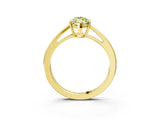 Yellow gold Fancy Yellow Marquise  Solitaire Diamond Ring with Split Shank and Four-Prong Setting_15