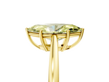 Yellow gold Fancy Yellow Marquise  Solitaire Diamond Ring with Split Shank and Four-Prong Setting_5