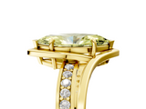 Yellow gold Fancy Yellow Marquise  Solitaire Diamond Ring with Split Shank and Prong Setting_22