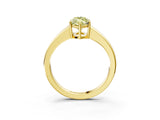 Yellow gold Fancy Yellow Marquise  Solitaire Diamond Ring with Tapered Band and Four-Prong Setting_37