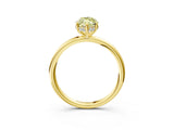 Yellow gold Fancy Yellow Marquise  Solitaire Diamond Ring with a Classic Band and Four-Prong Setting 4