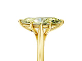 Yellow gold Fancy Yellow Marquise  Solitaire Engagement Ring with Four-Prong Setting and Classic Band 5