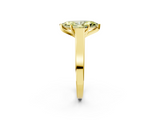 Yellow gold Fancy Yellow Marquise  Solitaire Engagement Ring with Four-Prong Setting and Tapered Band_5