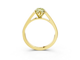 Yellow gold Fancy Yellow Marquise  Solitaire Engagement Ring with Four-Prong Setting and Tapered Band_6