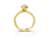 Yellow gold Fancy Yellow Marquise  Solitaire Engagement Ring with Scrollwork Band and Four-Prong Setting_3