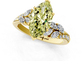 Yellow gold Fancy Yellow Marquise  Solitaire Marquise Twist Band with Six-Prong Setting_1