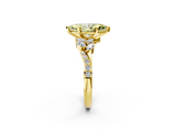 Yellow gold Fancy Yellow Marquise  Solitaire Marquise Twist Band with Six-Prong Setting_2