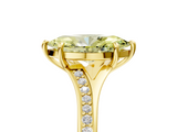 Yellow gold Fancy Yellow Marquise  Solitaire Pavé Band with Four-Prong Setting_22
