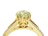 Yellow gold Fancy Yellow Marquise  Solitaire Pave Split Shank Engagement Ring with Six-Prong Setting_4