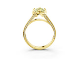 Yellow gold Fancy Yellow Marquise  Solitaire Pave Split Shank Ring with Four-Prong Setting_84