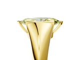 Yellow gold Fancy Yellow Marquise  Solitaire Tension Set Diamond Ring_5