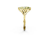 Yellow gold Fancy Yellow Marquise  Solitaire Twist Band Six-Prong Setting 3