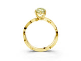 Yellow gold Fancy Yellow Marquise  Solitaire Twist Band with Pavé Accents and Four-Prong Setting_36