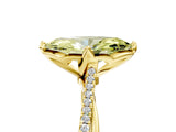 Yellow gold Fancy Yellow Marquise  Solitaire Twist Band with Pavé Diamonds and Four-Prong Setting_50