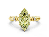 Yellow gold Fancy Yellow Marquise  Solitaire Twisted Band Prong Set Engagement Ring_30