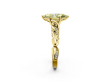 Yellow gold Fancy Yellow Marquise  Solitaire Vine Band with Milgrain Prong Setting_5