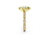 Yellow gold Fancy Yellow Marquise  Solitaire with Pavé Band and Four-Prong Setting_31