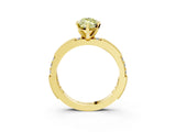 Yellow gold Fancy Yellow Marquise  Solitaire with Pavé Band and Four-Prong Setting_32