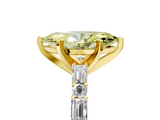 Yellow gold Fancy Yellow Marquise  Solitaire with Side Baguettes and Channel Set Band_5