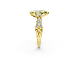 Yellow gold Fancy Yellow Marquise  Three-Stone Diamond Ring with Pavé Split Shank and Four-Prong Setting_19